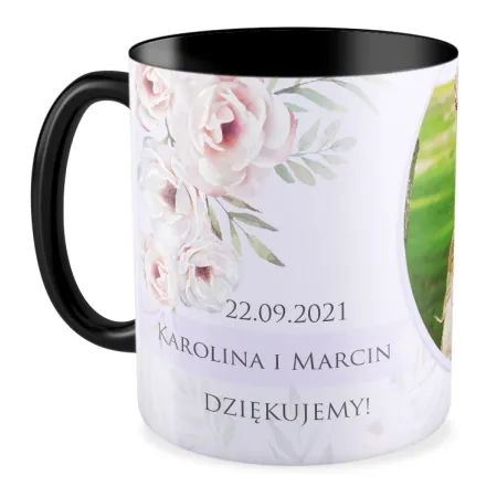 FOTO Kubek czarny 330ml ŚLUBNY